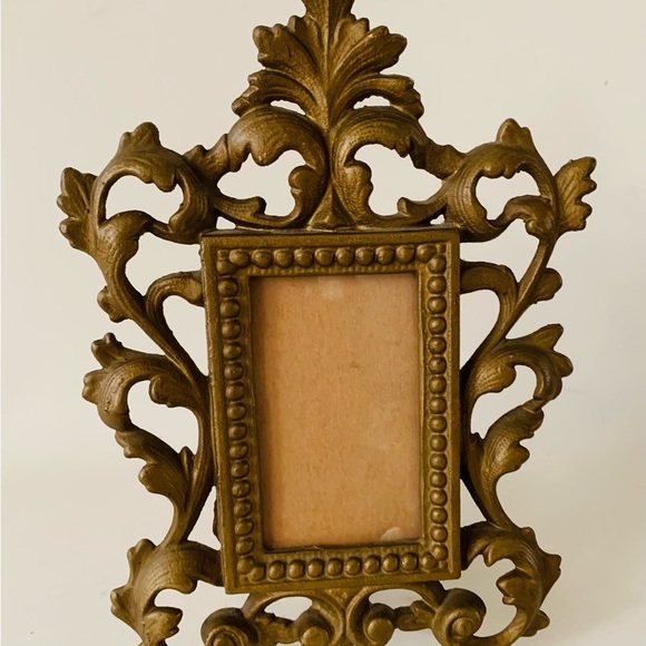 Art Nouveau Style Picture Frame Andrea by Sadek Vintage Metal Easel Back - Picture 2 of 11